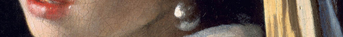 Girl with a Pearl Earring (Jan Vermeer van Delft), Detail: Perlenohrring