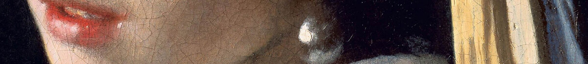 Girl with a Pearl Earring (Jan Vermeer van Delft), Detail: Der Perlenohrring