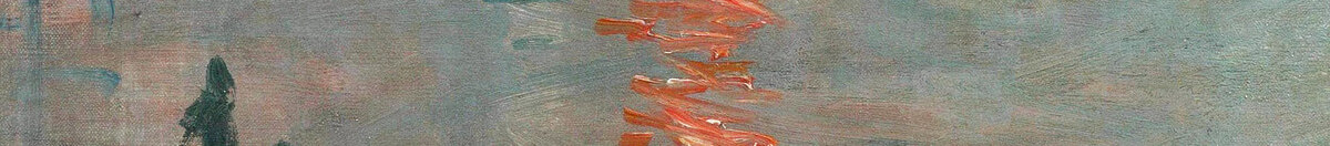 Impression: Sunrise, 1872 (Claude Monet), Detail: Sonnenspiegelung im Wasser