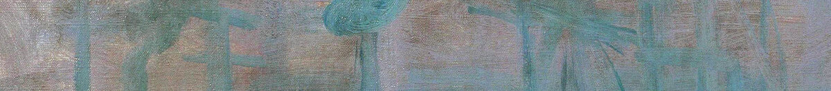 Impression: Sunrise, 1872 (Claude Monet), Detail: Hafenkräne und Masten im Dunst