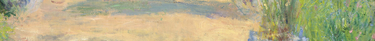 The Artist's Garden at Vétheuil, 1880 (Claude Monet), Detail: Blau-weiße Keramikvase