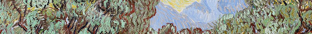 Olive Trees with Yellow Sky and Sun (Vincent van Gogh)