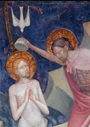 Saint John the Baptist baptizes Christ (detail)
