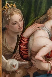 Madonna and Infant Jesus between St. Catherine of Alexandria and Peter (detail)