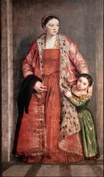 Portrait of Livia Porto Thiene and Her Daughter Deidamia