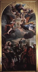 The Wife of Zebedee Interceding with Christ over Her Two Sons