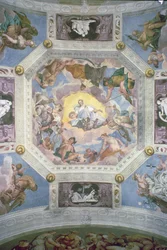 Universal Harmony, or Divine Love, from the ceiling of the Sala di Olimpo, c.1561