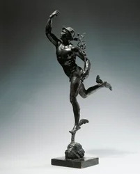 Bronze Statuette of Flying Mercury
