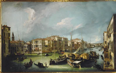 The Canal Grande in Venice with the Rialto Bridge