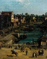View of Mestre with the Canale delle Barche (detail)
