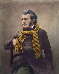 Gustave Dore by Felix Nadar - later colouring
