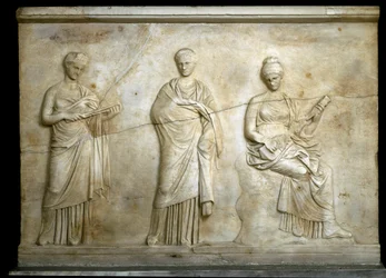 Greek art: Representation of three Muses