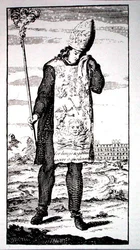 A Sorcerer Condemned to Death by the Inquisition, copy of an illustration from 