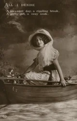 Girl in boat