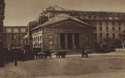Facade of the Hotel-Dieu on the Parvis Notre-Dame around 1865