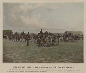 Setting Up the Battery, The Caissons Move Back