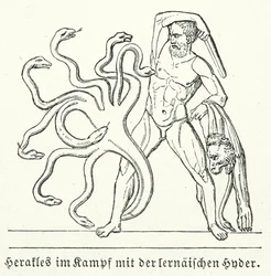 Heracles Battling the Lernaean Hydra