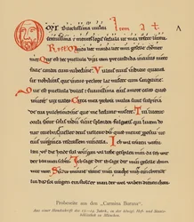 Page from the Carmina Burana