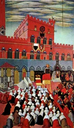 Saint Bernardino Speaking in His Native Siena