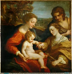 The Mystic Marriage of Saint Catherine of Alexandria with the Child Jesus and Saint Sebastian