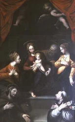 Madonna and Child with St. Joseph and other Saints