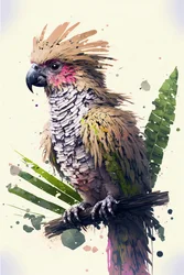 Abstract Parrot Paintings