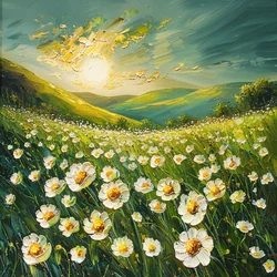 Impressionist Painting Spring Landscape