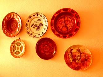 Wall Plate Vintage Antique Handmade