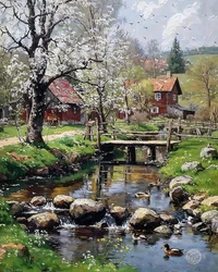 The Mill Cottage in Spring