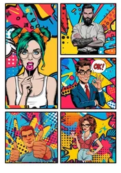 Popart Comic "OK"