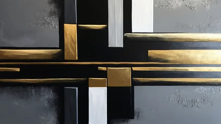 Black & Gold Modern Art Therapy