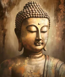 Photorealistic Buddha in Meditation