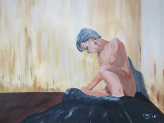 Half Lying Nude