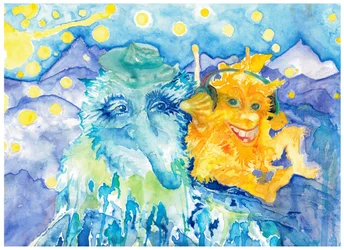 Blotchy Monsters in Moonlight