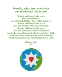 Noble, Mindful Love Brings Us Peace in This World