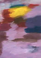 An expressive fusion of the three primary colors, blue, red, and yellow dancing in harmony