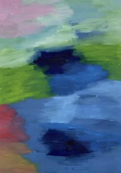 An Expressive Fusion of the Three Primary Colors: Blue, Red, and Yellow Dancing in Harmony