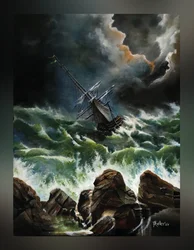 Dance on the Abyss (Stormy Sea)