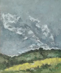 Hills and Yellow Field