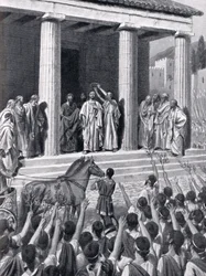 Themistocles Honoured at Sparta, illustration from 
