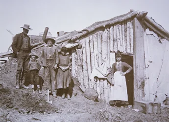 African American settlers with homestead claim