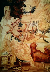Africa, from a tapestry of the four corners of the world (detail)