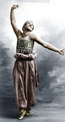 Vaslav Nijinsky in costume for Sheherazade