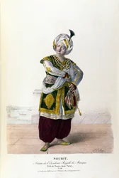 Adolphe Nourit in the opera Tarare by Antonio Salieri (1750 - 1825).