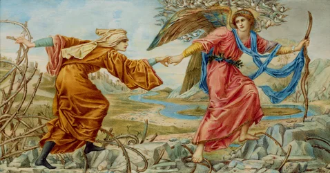 Love Leading the Pilgrim after Sir E. C. Burne-Jones