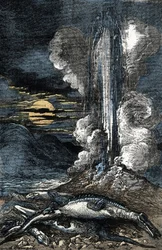 Eruption of venous thermal waters in the period of the Triassic