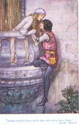 Romeo took leave of his dear wife with a heavy heart (Romeo and Juliet)