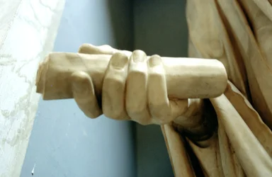 (Detail) of one of the hands from a statue of the Roman Emperor Titus