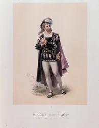 Monsieur Colin in the Role of Faust, Opera by Charles Gounod