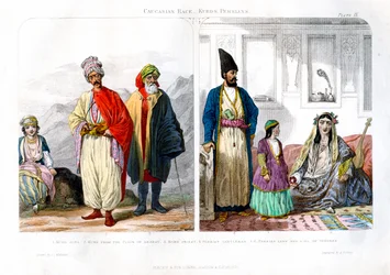Caucasian Race, Kurds and Persians, 1873